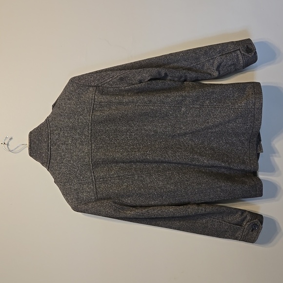 Express Mens Wool Blend Full Zip Coat Jacket 90's sz S - Picture 2 of 9